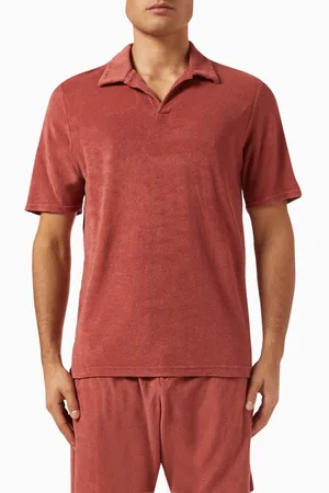 Frescobol Carioca Faustino Polo Shirt in Terry Cotton-Blend