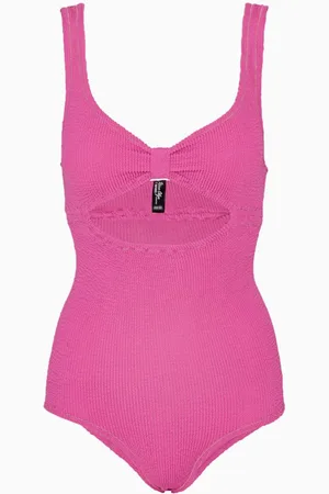 ROTATE Crinkle One-piece Swimsuit in Stretch Nylon