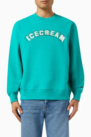 ICECREAM Drippy Logo Sweatshirt in Cotton Loopback