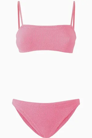 Hunza G Gigi Bikini Set in Crinkle Stretch Nylon