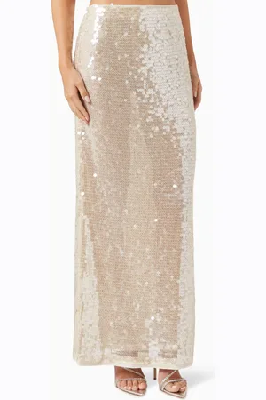 Simkhai Numi Sequin-embellished Pencil Skirt