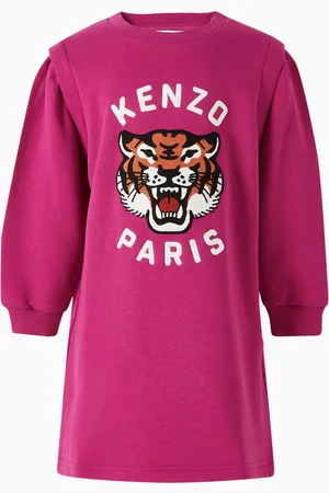 Kenzo Tiger-logo Sweatshirt Dress in Cotton