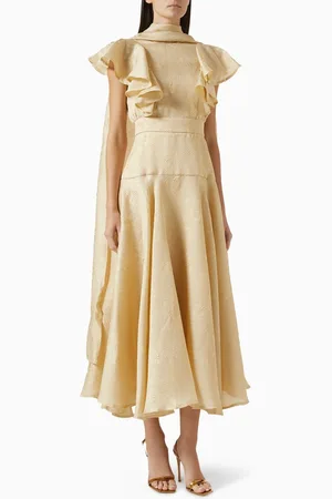 Poca & Poca Scarf Midi Dress