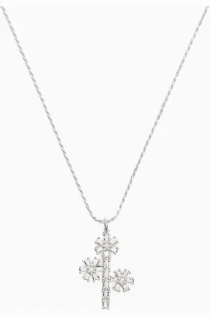 Bleue Burnham Rambling Rose Impression Pendant Necklace in Sterling