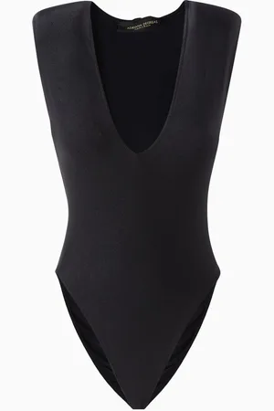 Adriana Degreas Shoulder-pad One-piece Swimsuit in Stretch Nylon