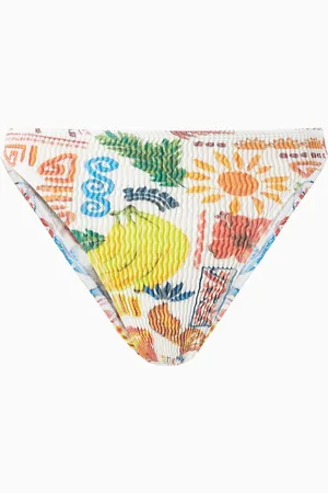 Cleonie Swim Channel Bikini Briefs in Stretch Nylon