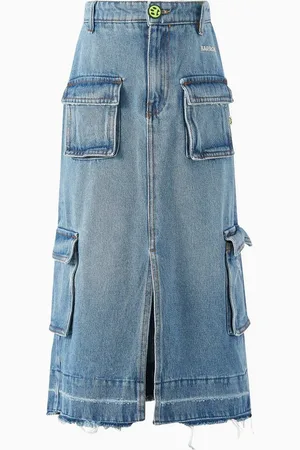 BARROW Denim Cargo Skirt