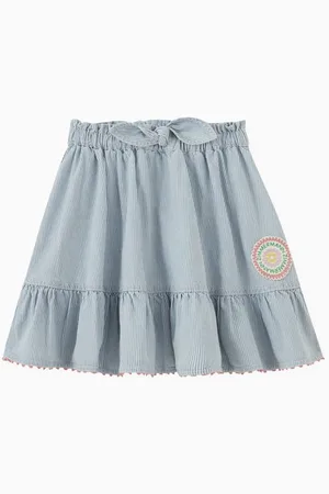ZIMMERMANN Wylie Denim Skirt in Cotton