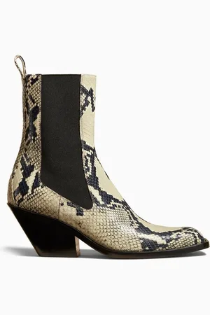 Khaite Austin 60 Ankle Boots in Python-embossed Leather