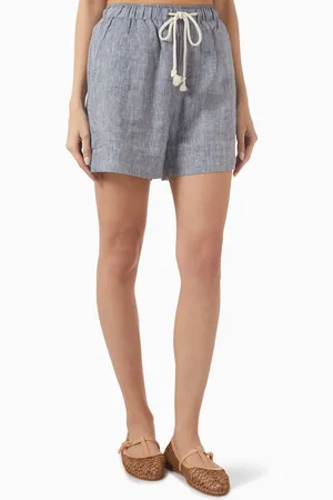 Bambah Alice Drawstring Shorts in Linen