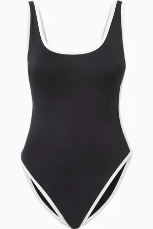 GOOD AMERICAN Varsity Lay Out One-piece Swimsuit