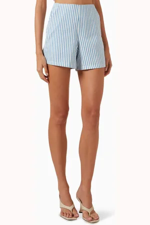 Bambah Capri High-waist Stripe Shorts