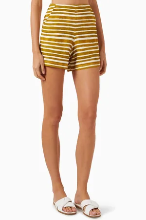 Bambah Olivia Striped Shorts in Linen