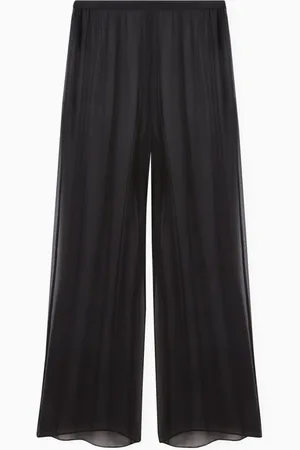 CHRISTOPHER ESBER Sheer Slim-fit Pants in Silk Chiffon
