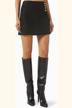 DUNST Winter Mini Skirt in Wool Bouclé