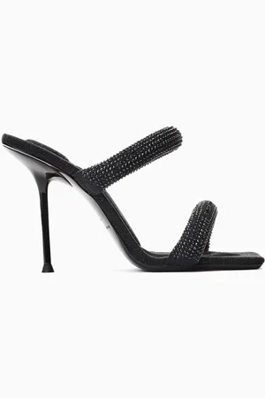 Alexander Wang Julie 105 Embellished Tubular Sandals in Denim
