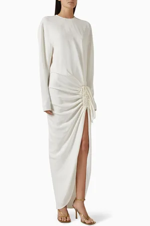 CHRISTOPHER ESBER Cadence Ruched Maxi Dress in Viscose Blend