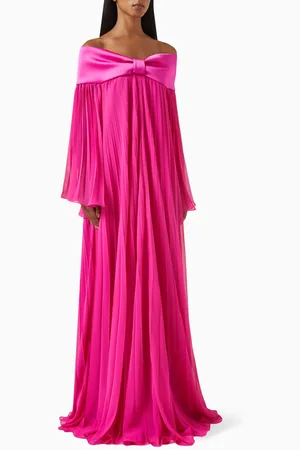 Nihan Peker Carina Off-shoulder Gown in Chiffon