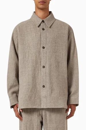 STUDIO NICHOLSON Deck Shirt in Wool
