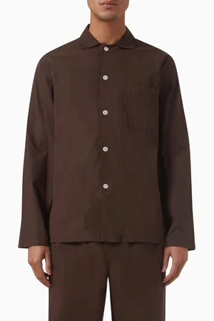 Tekla Long-sleeve Shirt in Cotton Poplin