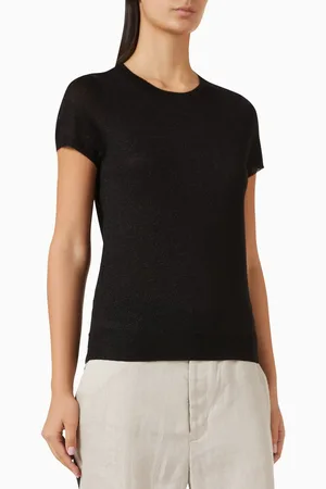 ENZA COSTA Knit Sweater in Lamé
