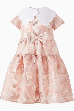 HUCKLEBONES LONDON Tiered Midi Bodice Dress in Organza