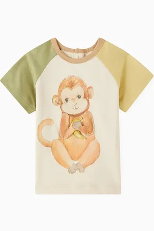 Minihaha Ellis 3D Monkey T-shirt in Cotton Jersey