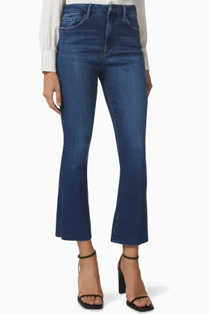 Frame Le Crop Mini Boot Jeans in Denim