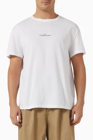 Maison Margiela Distorted Logo T-shirt in Cotton