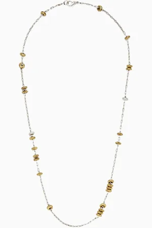 The Monotype The Ozzy Necklace in Silver-plated Brass