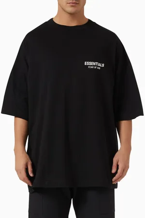 FEAR OF GOD Logo Crewneck T-shirt in Cotton