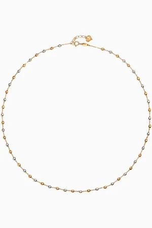 Damas Lydia Two-tone Bead Necklace in 18kt Gold