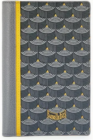 FAURÉ LE PAGE Etendard Passport Cover in Scale Canvas