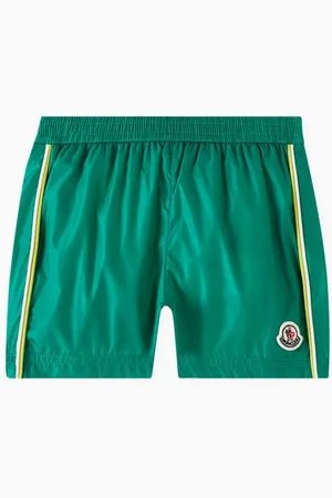 Moncler Logo Swim Shorts in Nylon