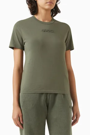 Gucci Embroidered-logo T-shirt in Cotton-jersey