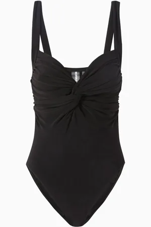 Norma Kamali Twist Mio One-piece Swimsuit in Lycra