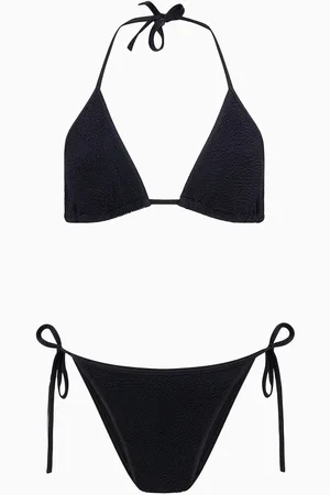 Hunza G Gina Bikini Set in Crinkle Stretch Nylon