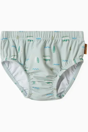 Fresk Animal-print Diaper Swim Pants in Recycled Nylon