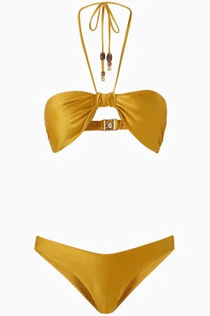 ZIMMERMANN Wylie Halter Bikini Set in Stretch Nylon