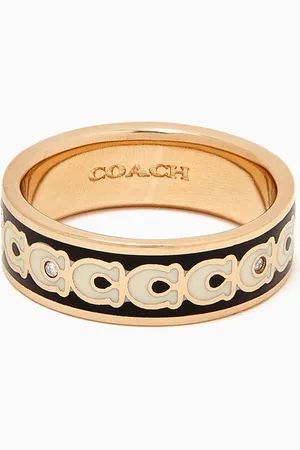 Coach C Signature Ring in Metal