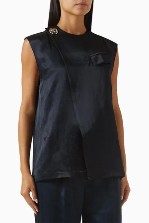 DAY Birger et Mikkelsen Marlin High Shine Waistcoat in Viscose-blend