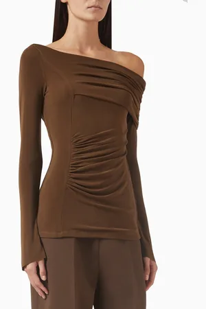 CHATS BY C.DAM Hari Draped Asymmetric Top