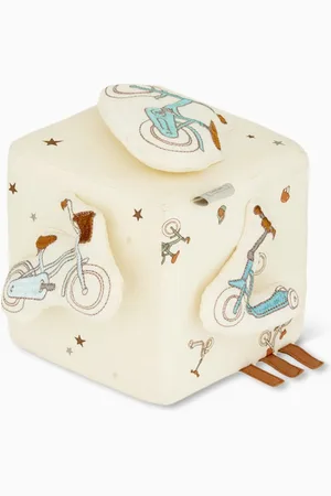 Cam Cam Copenhagen Activity Cube Toy in Organic Cotton