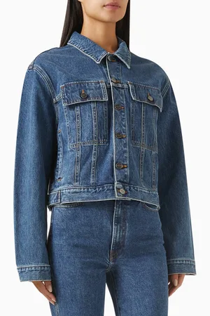 Khaite Classic Saunder Jacket in Denim