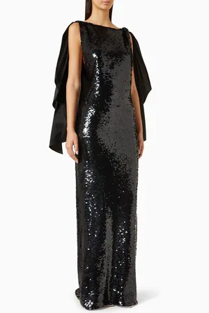 Sandra Mansour Glimmer Sequin-embellished Maxi Dress