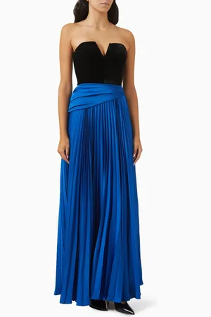 ET OCHS Tabitha Gown in Velvet & Charmeuse