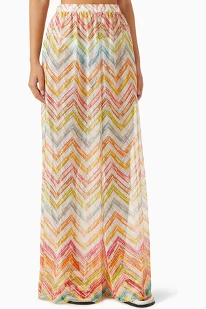 Missoni Chevron Knit Wide-leg Pants