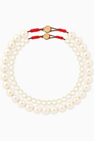 Roxanne Assoulin Princess Bracelets in Pearls, Set of 2