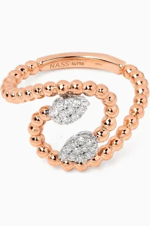 Nass Snake Diamond Ring in 18kt