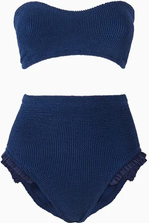 Hunza G Oris Frill Bikini in Original Crinkle™